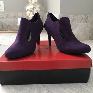 ❤️ ann marino Purple suede Booties 7